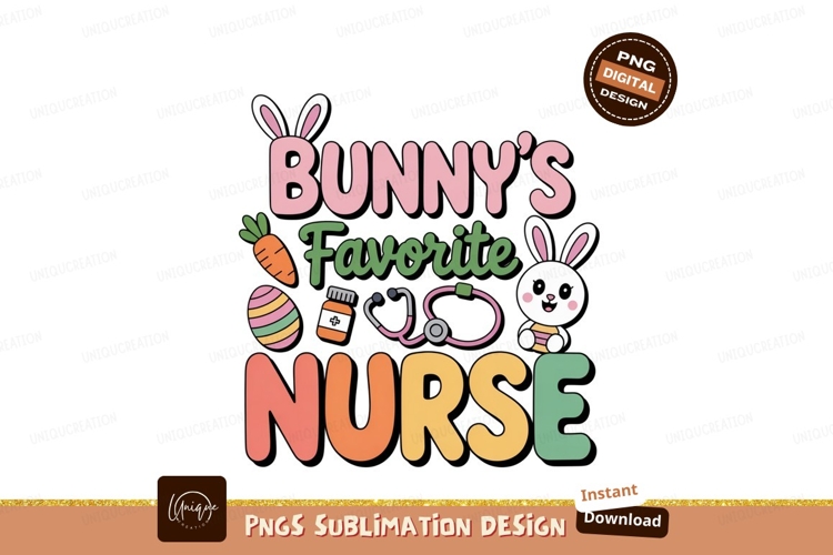 Bunny nurse healthcare Easter celebration image