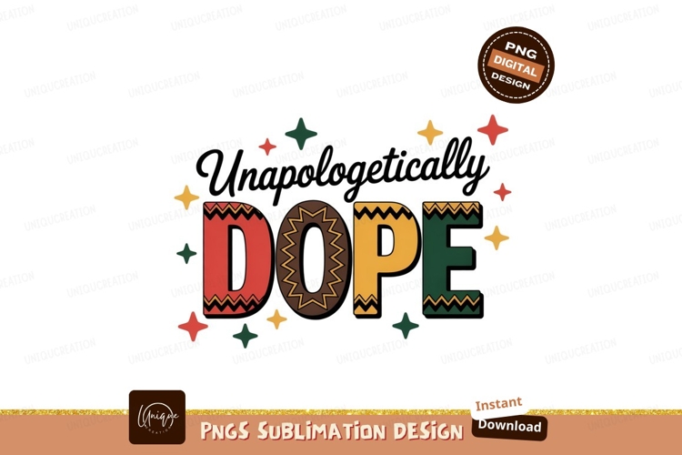 Colorful dope letters with stars image