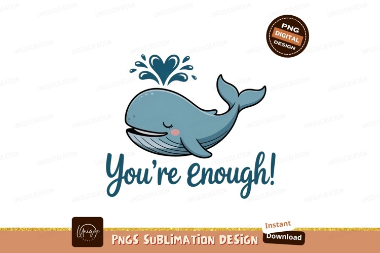 Blue whale heart spray cute