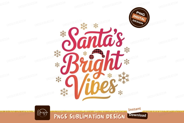 Santas Bright Vibes christmas holiday