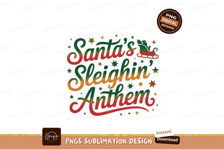 Santas Sleighin Anthem christmas stars