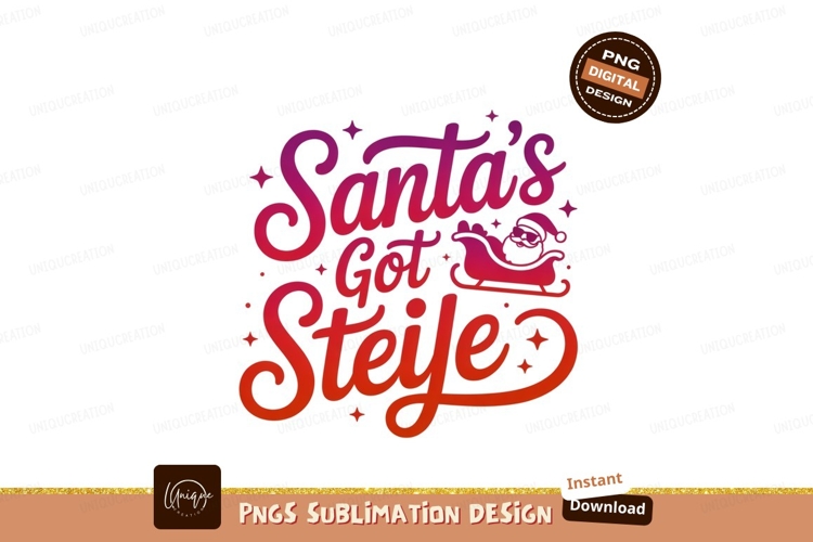 Santas Got Steife christmas sleigh