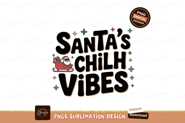 Santa Child Vibes sleigh gifts
