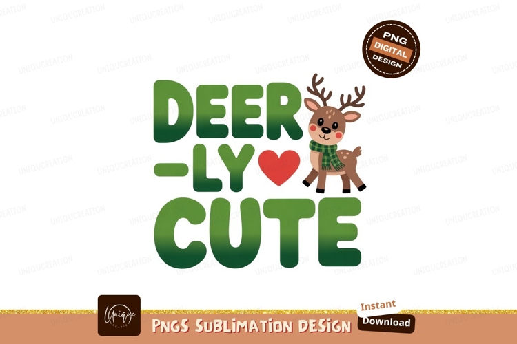 Cute Reindeer Clipart Image 24