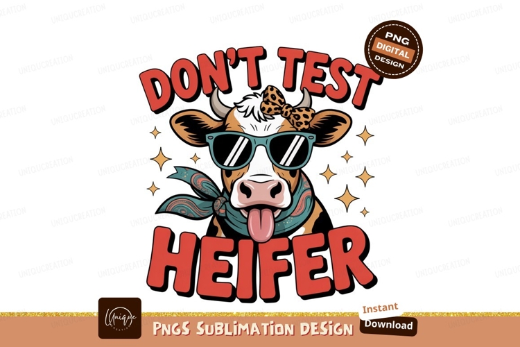 Cool cow with sunglasses and bandana leopard