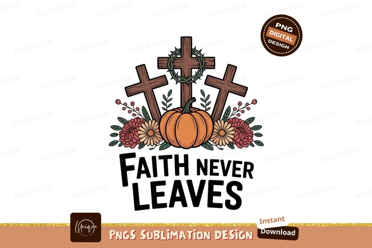 Crosses Pumpkin Flowers Crown autumn example image 1