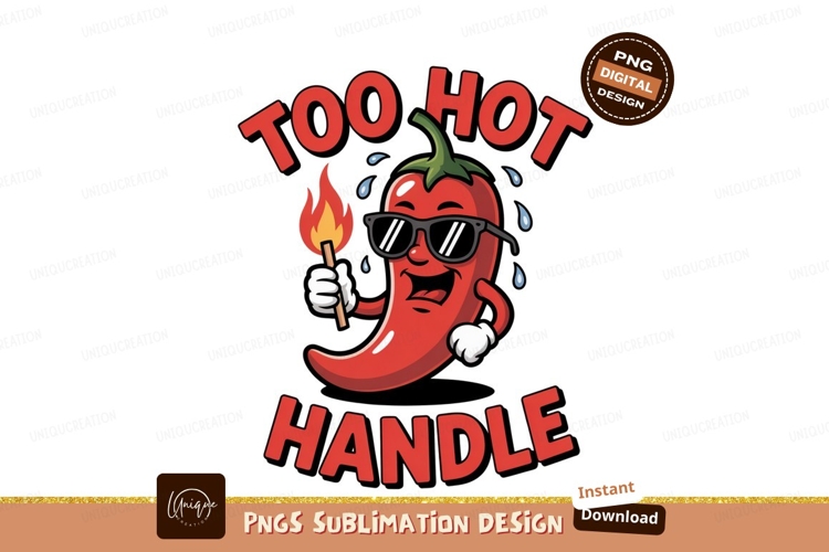 Red chili pepper holding matchstick image