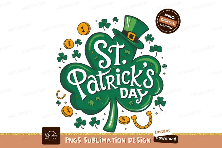 Saint Patricks Day Shamrock Celebration Graphics example image 1