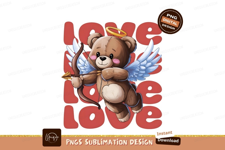 Loved Text With Bow Valentine Sublimation Png