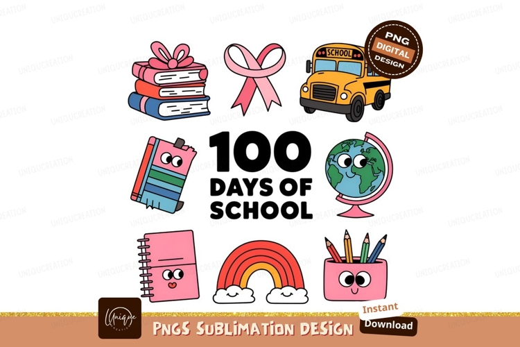 100 days of School SVGs Image 6