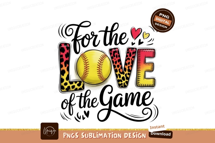 Softball Love Of The Game