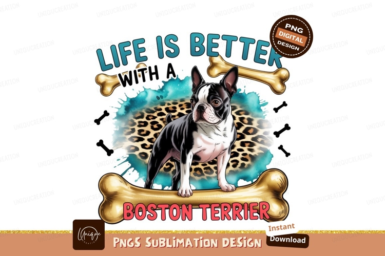 Boston Terrier Clipart Image 2
