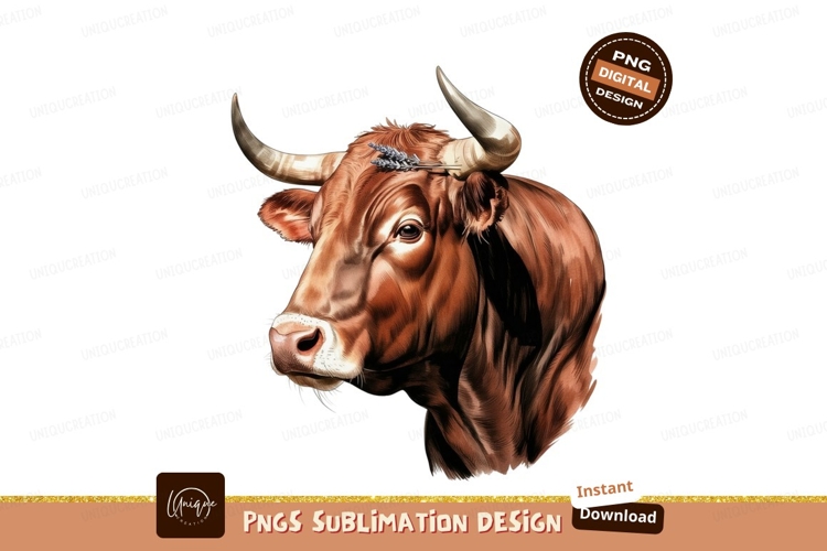 Bull Illustration Image 7
