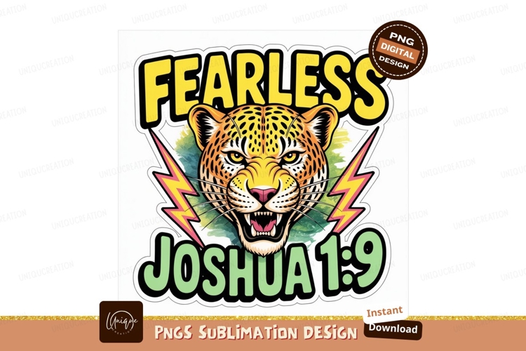 Fearless jaguar face sublimation png
