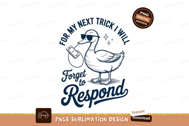 Duck with phone isolated on transparent background sublimati