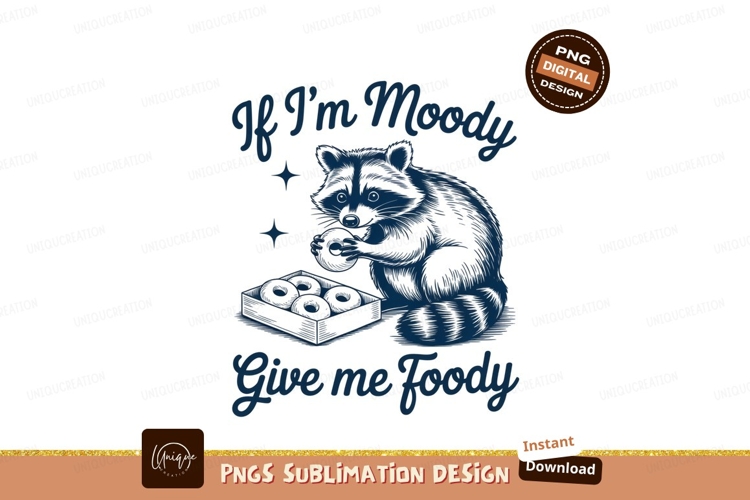 Raccoon with donuts sublimation png