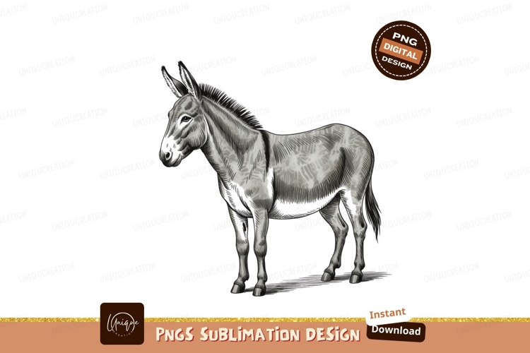Donkey Clipart Image 3
