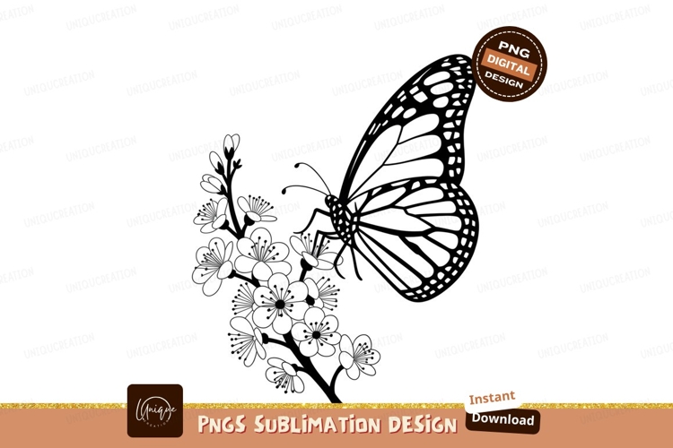 Monarch Butterfly Clipart Image 16