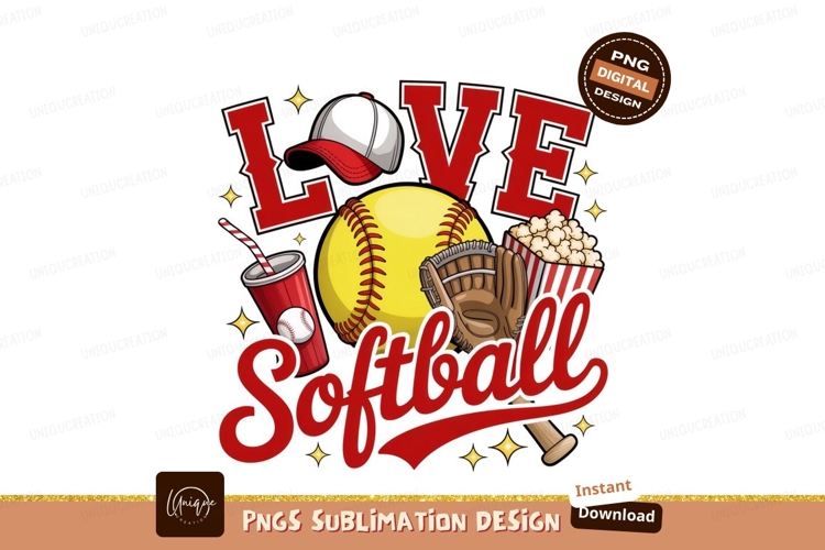 Softball love with snacks and gear baseball glove