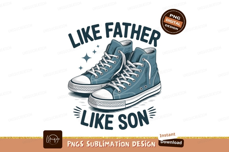 Father Son Matching Sneakers SUBLIMATION