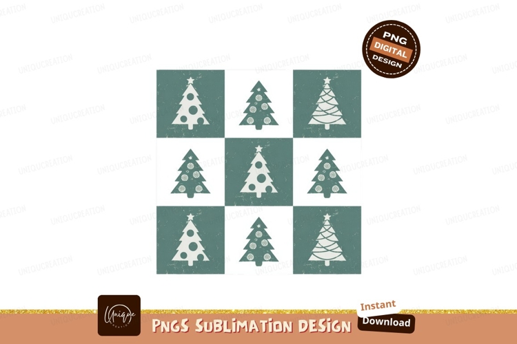 Festive Christmas Trees Pattern holiday winter