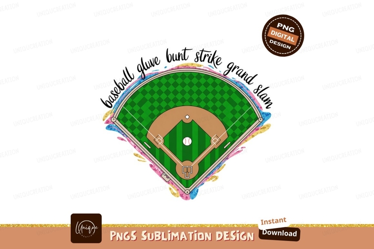Baseball Field Diamond Green Brown image