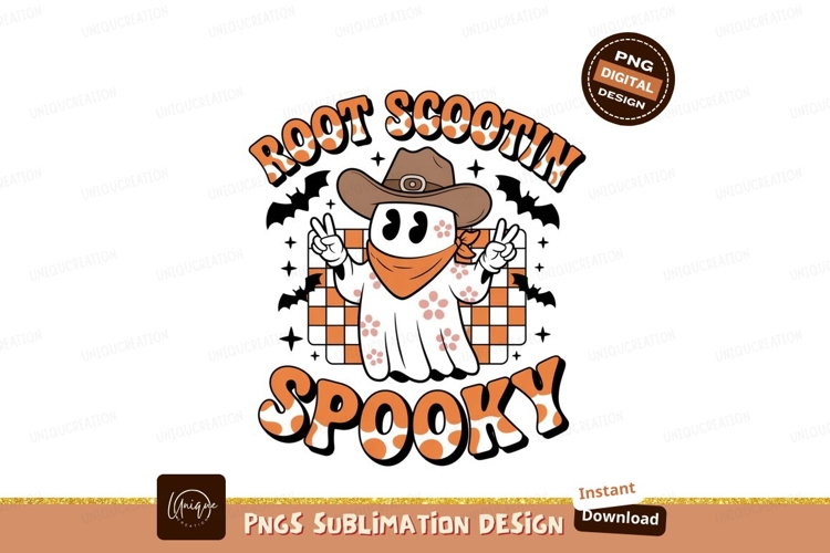 Pie and Coffee Cup Characters cartoon Cowboy spooky floral b