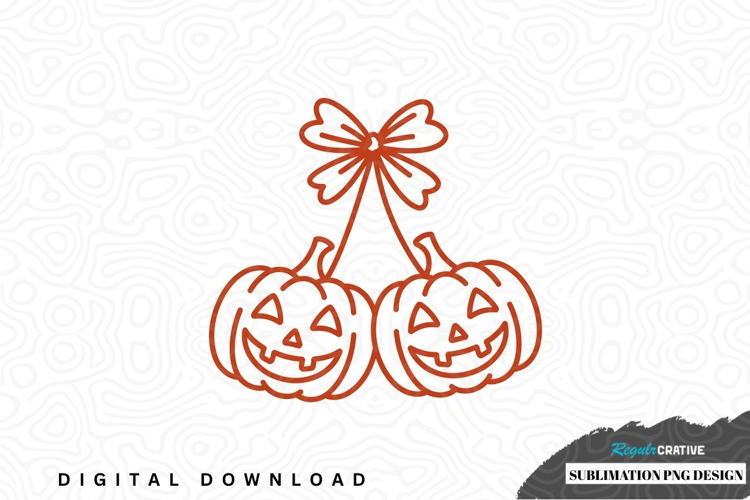 Halloween pumpkin sublimation design