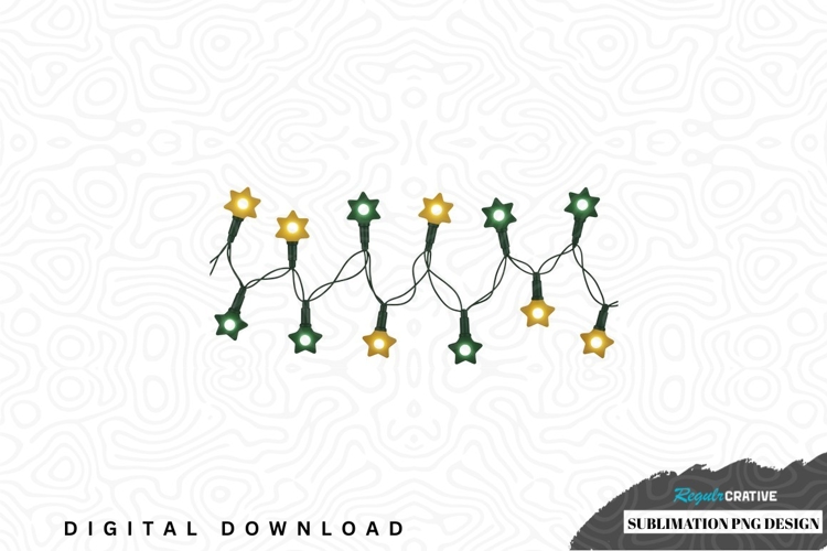 Christmas star string lights design