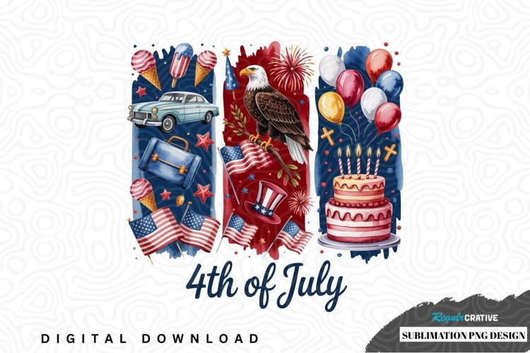 4th of july sublimation png design