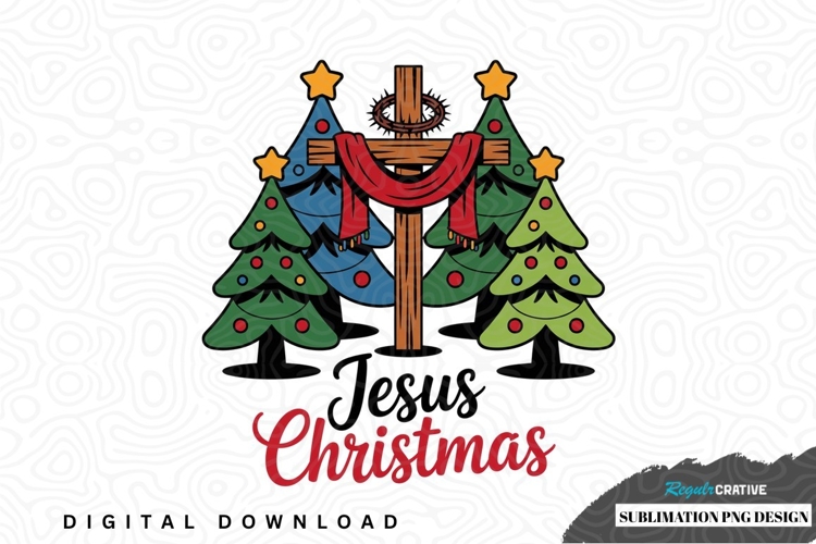 Jesus christmas sublimation png design