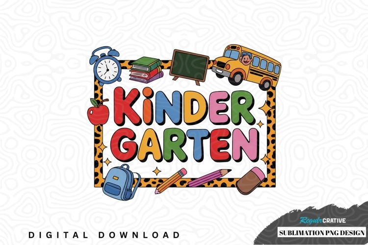 Kinder garten sublimation png design