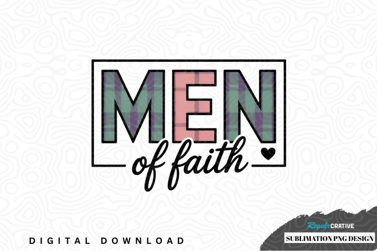 Men of faith sublimation png design