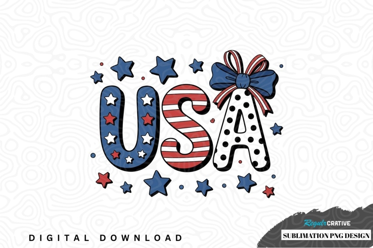Patriotic usa sublimation png design
