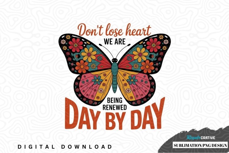 Inspirational butterfly sublimation png design example image 1