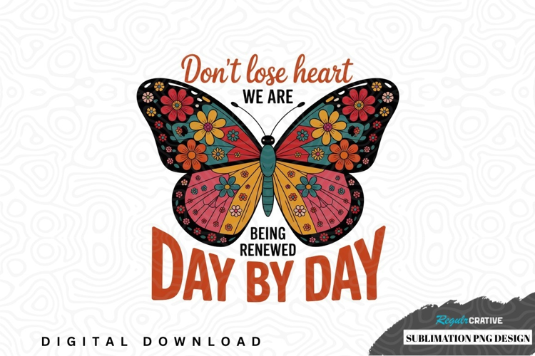 Inspirational butterfly sublimation png design