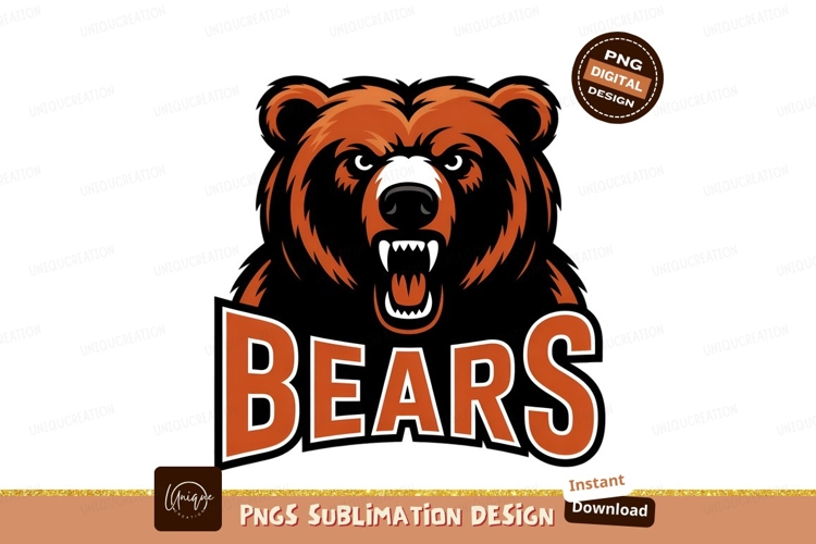 Bear Mascot Logo Image 5