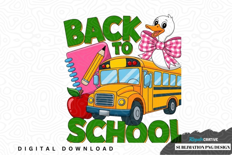 Back to school sublimation png design