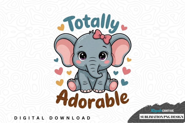 Cute Baby Elephant Clipart Image 2