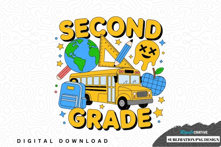 Second grade sublimation png design