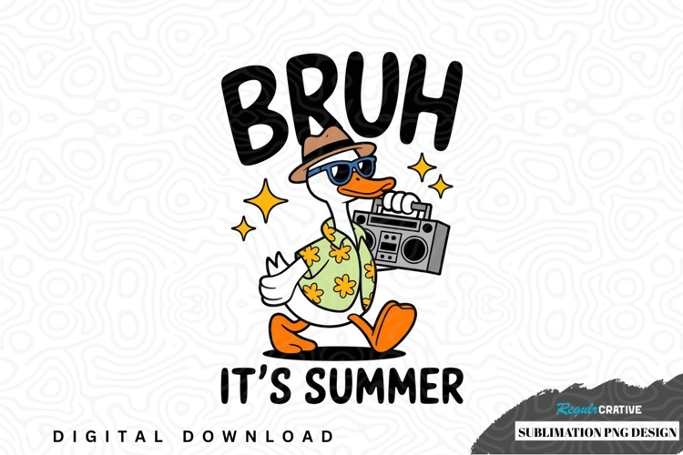 Bruh its summer sublimation png design