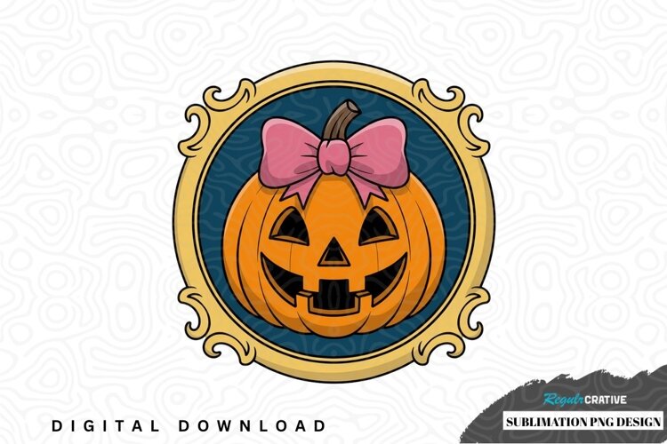 Cute halloween pumpkin design example image 1