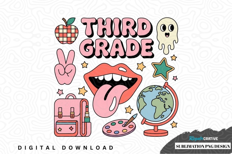 Third grade sublimation png design