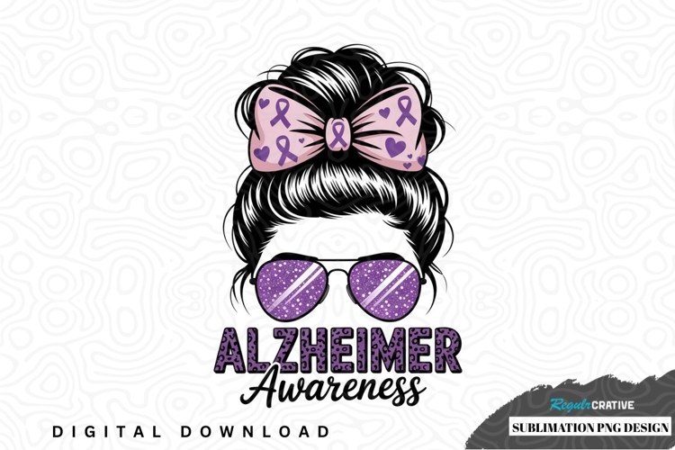 Alzheimers awareness sublimation png design