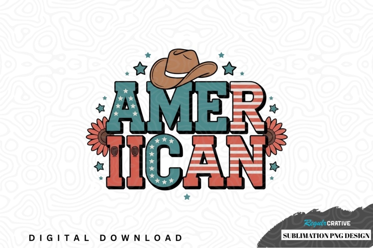 Americana sublimation png design
