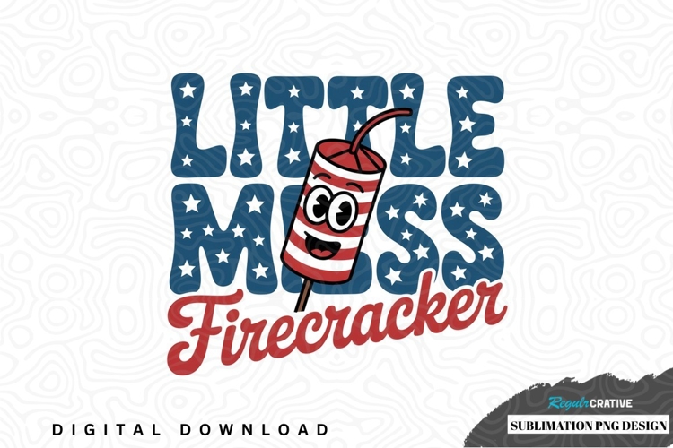 Little mess firecracker sublimation png design