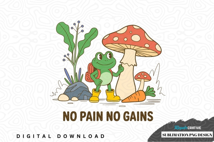 Frog adventure sublimation png design