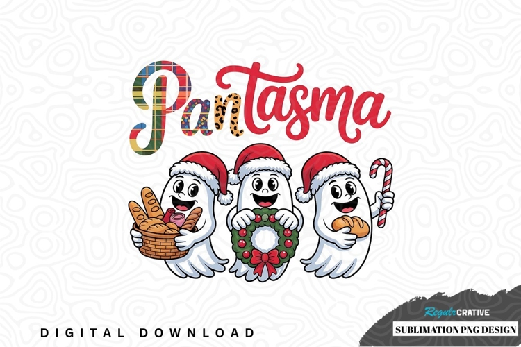 Festive ghosts pantasma sublimation png design
