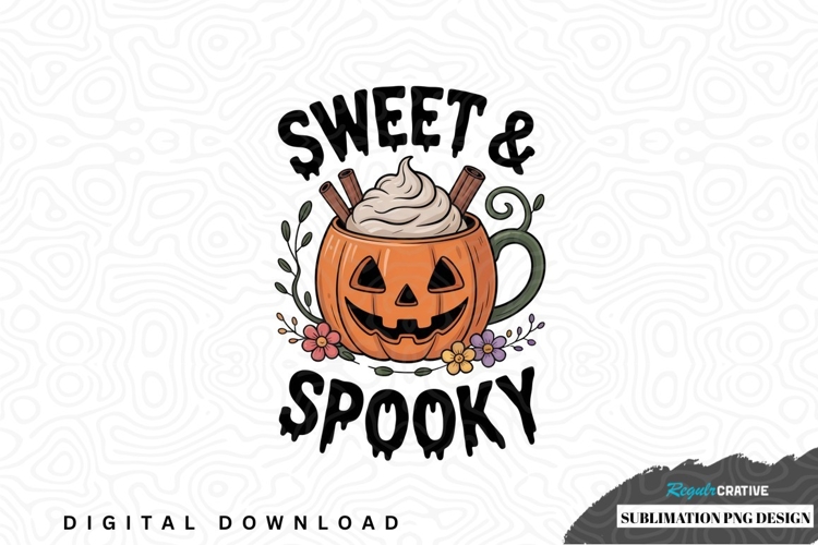 Sweet & spooky pumpkin mug design