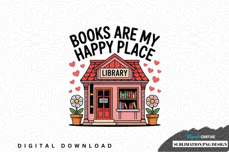 Bookshelf Illustration Image 9